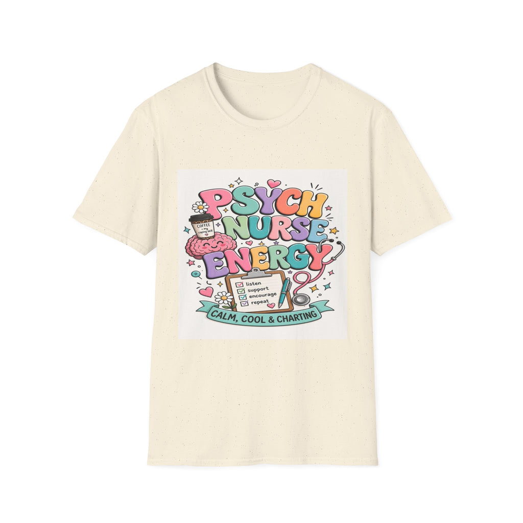Playful Typography Design Celebrating Psych Nurse Energy- Graphic Tees