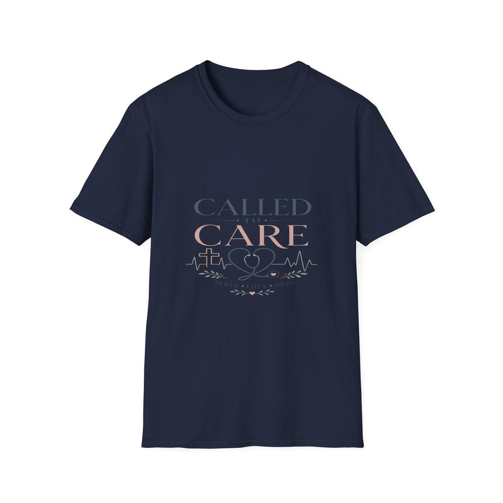 Elegant Christian Healthcare Design Featuring Called To Care Phrase- Graphic Tees