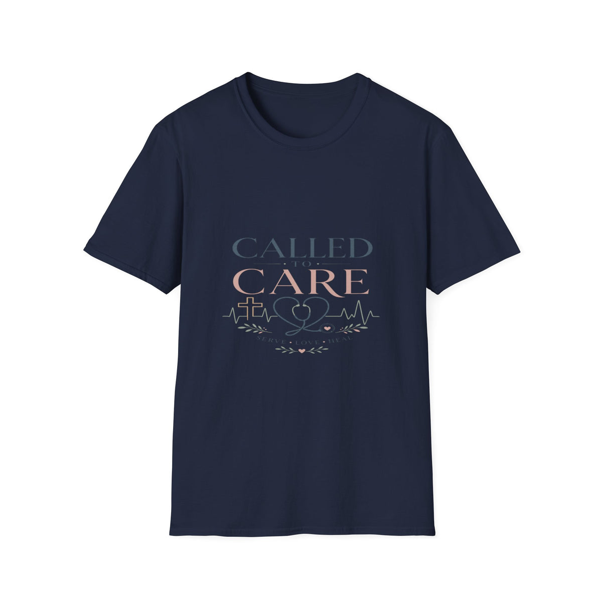 Elegant Christian Healthcare Design Featuring Called To Care Phrase- Graphic Tees