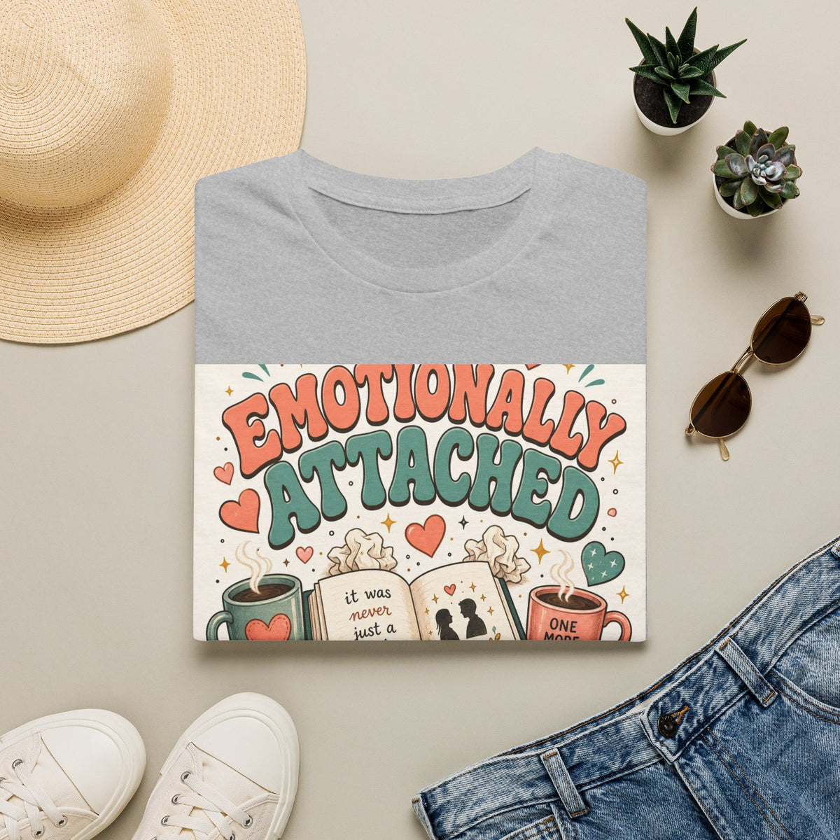 Whimsical T Shirt Design Celebrating Emotional Attachment To Fictional Characters
