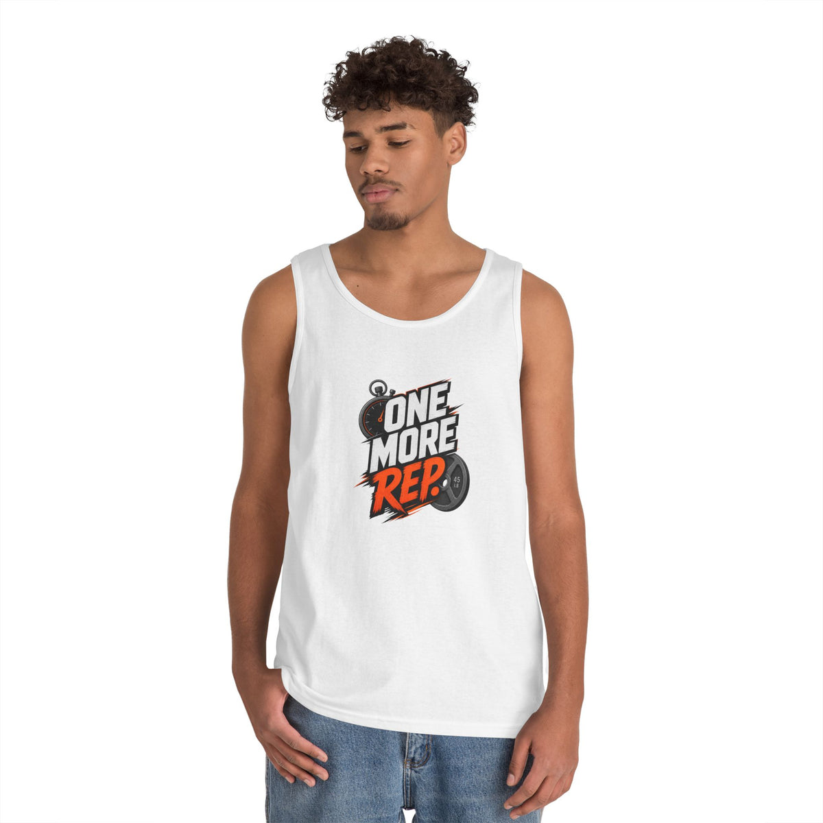 One More Rep Tank Top — Motivational Gym Workout Tank