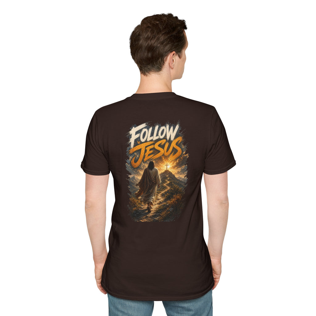 Christian Cross T-Shirt — Rustic Crown of Thorns Design