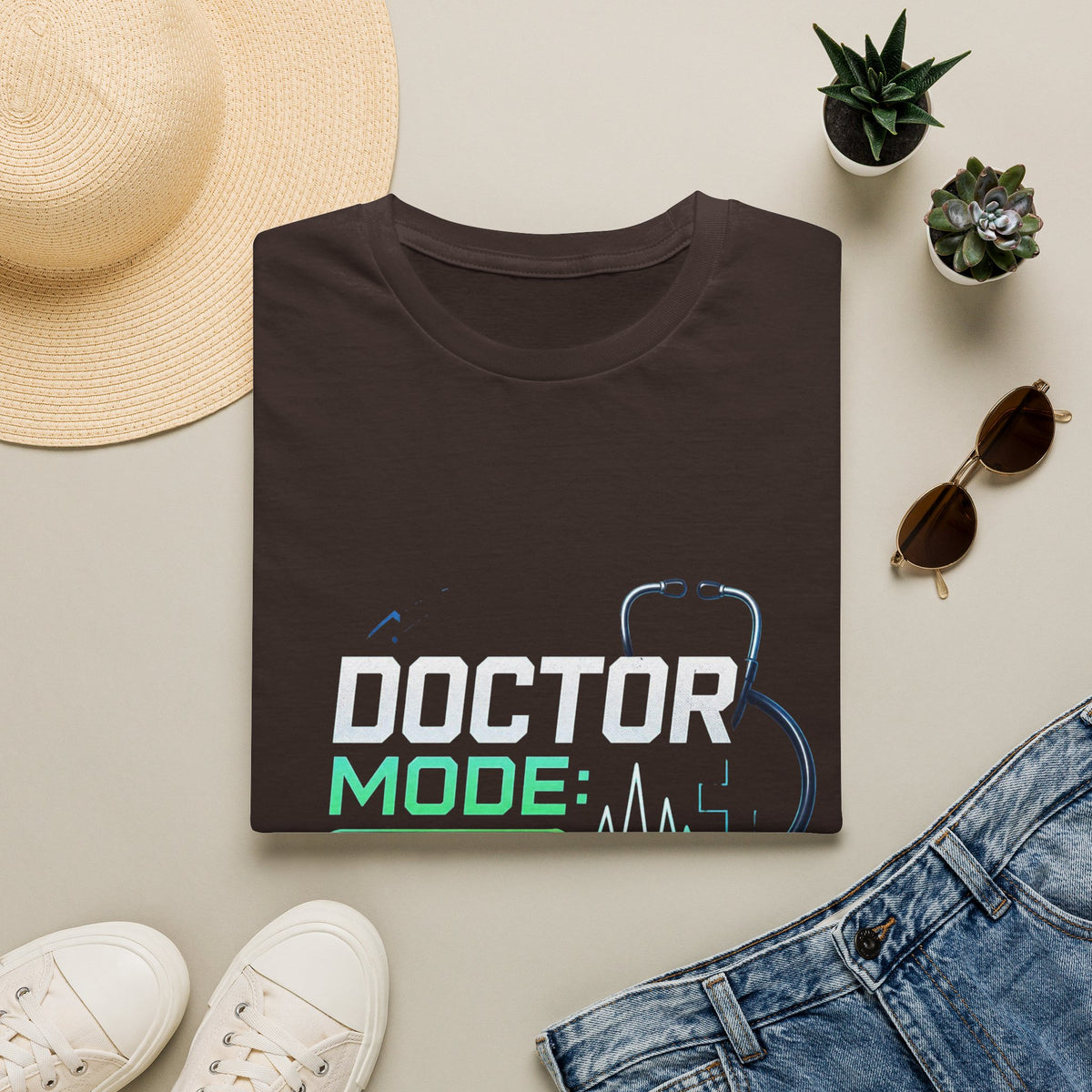 Modern Graphic T Shirt Design Featuring Doctor Mode Text