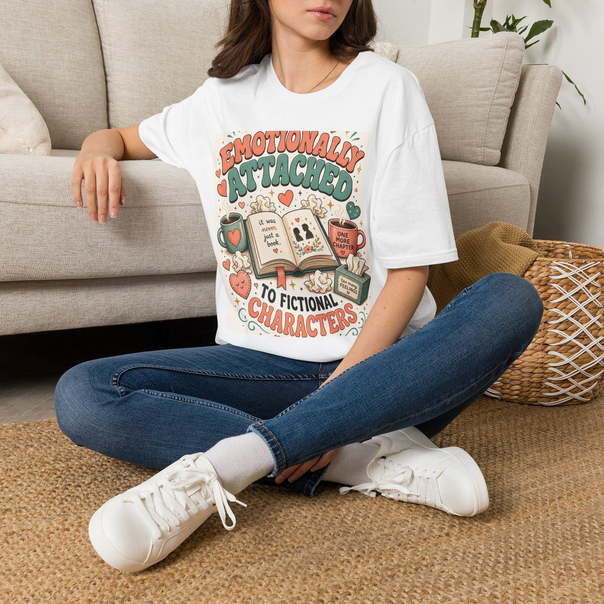 Whimsical T Shirt Design Celebrating Emotional Attachment To Fictional Characters