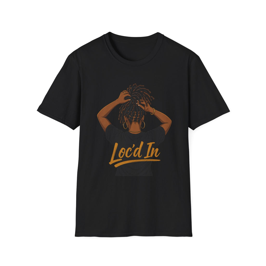 Loc'd In Graphic T-Shirt — 'Lock'd In' Natural Hair Afro Pride Tee