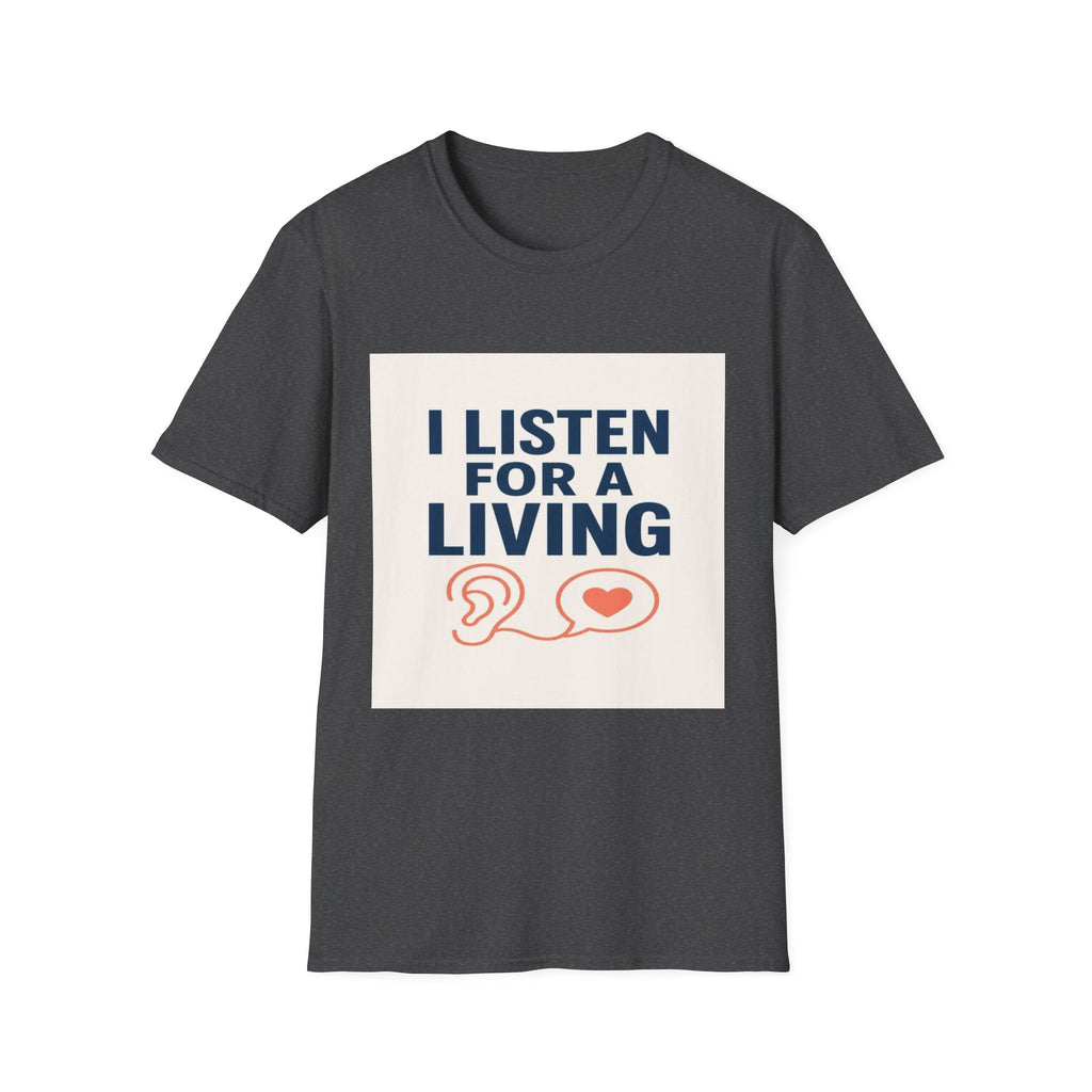 Bold Text And Minimalist Ear Illustration In Modern Design- Graphic Tees