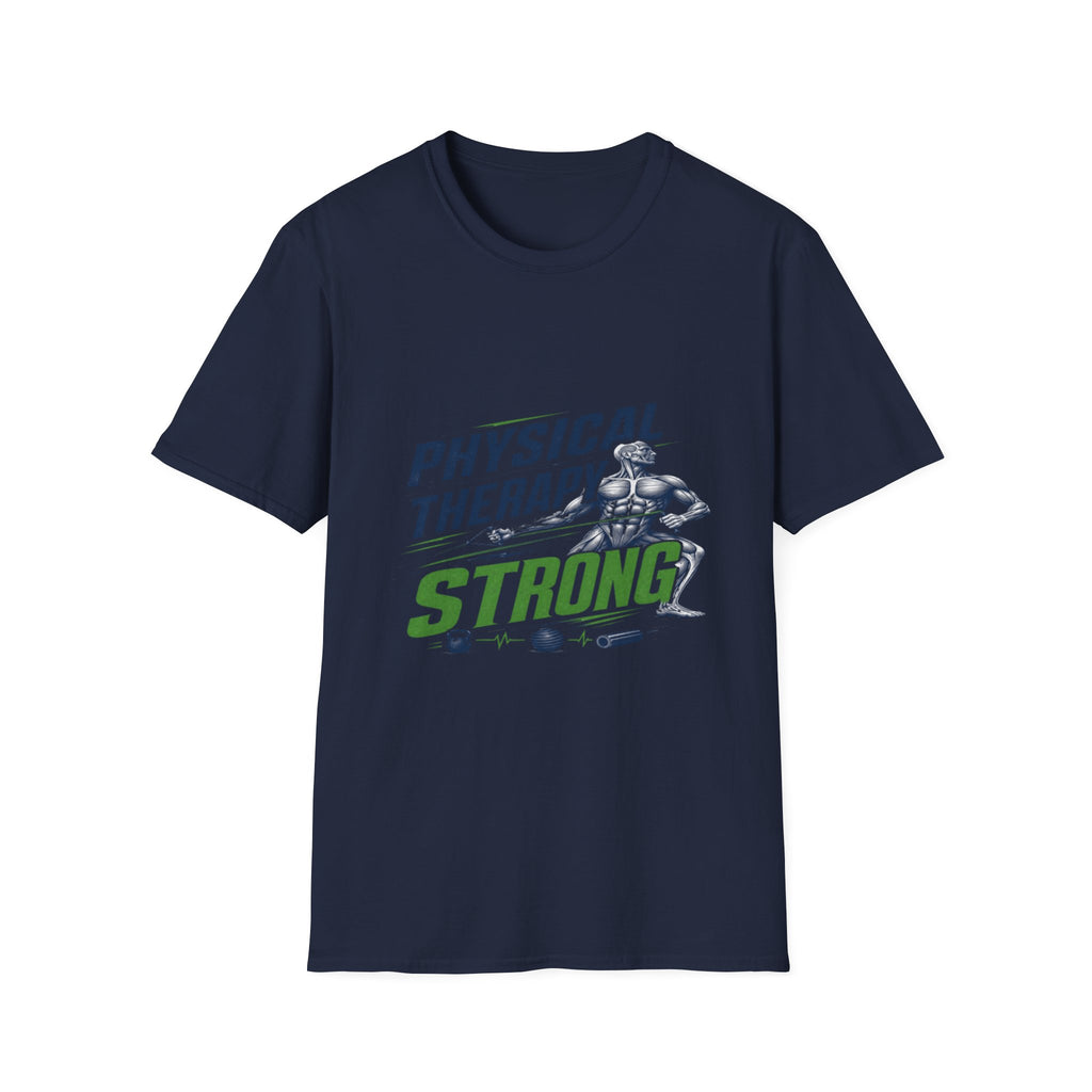 Bold Typography Design With Muscular Figure and Dynamic Lines- Graphic Tees