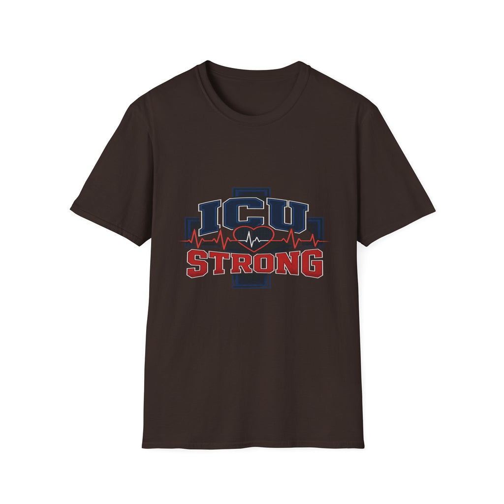 Athletic T-shirt Design With Bold ICU STRONG Typography- Graphic Tees