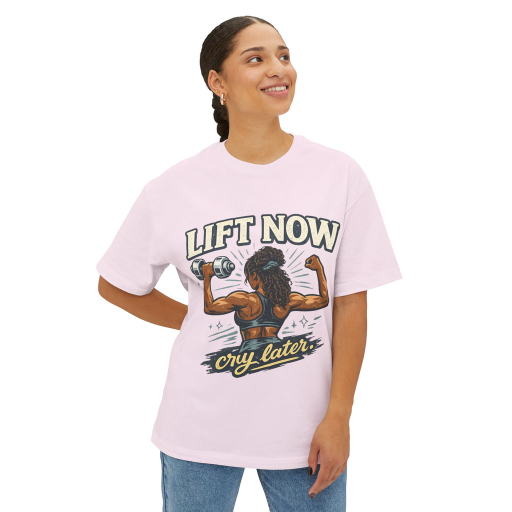 Lift Now Cry Later Tee — Women’s Fitness Graphic T-Shirt