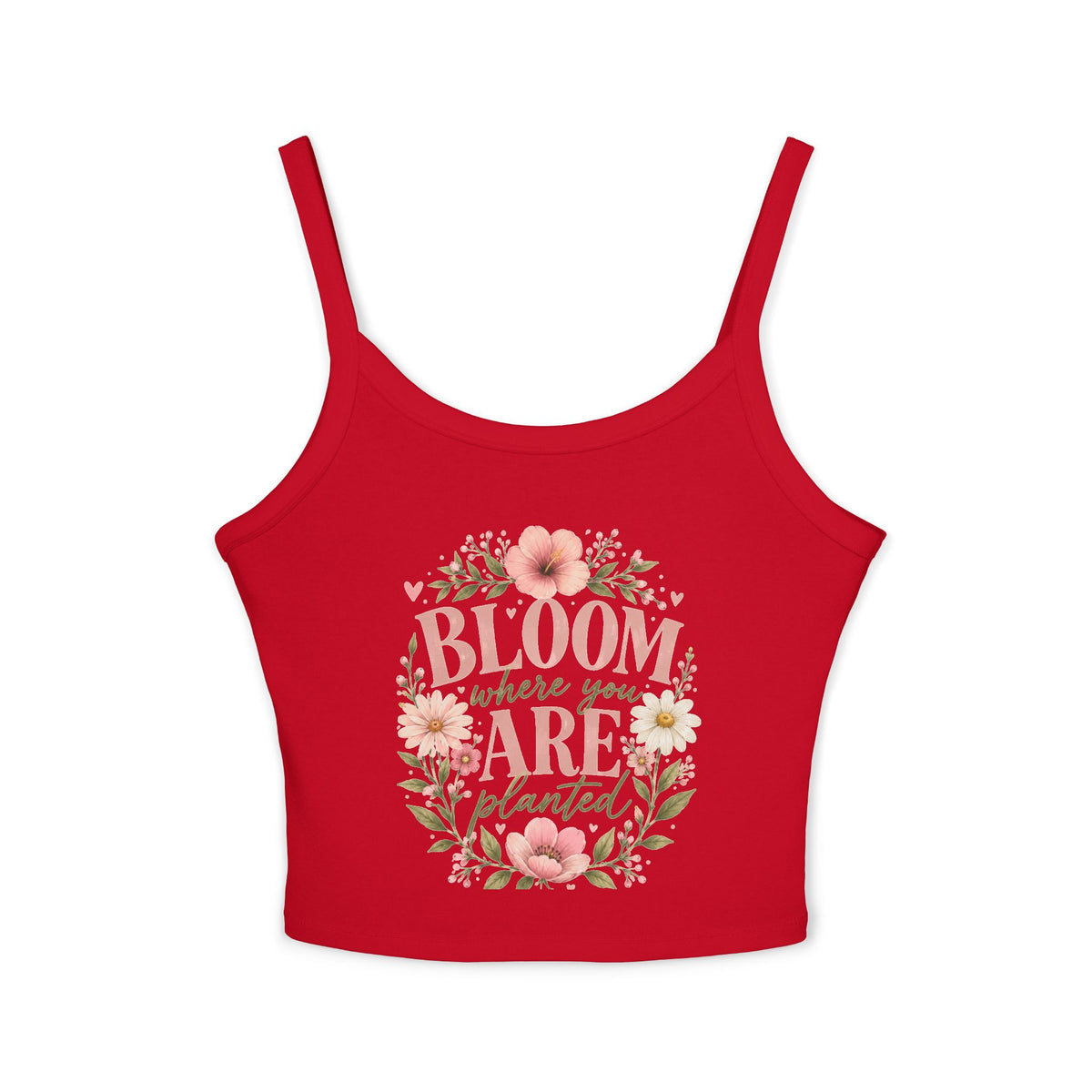 Bloom Where You Are Planted Floral Tank
