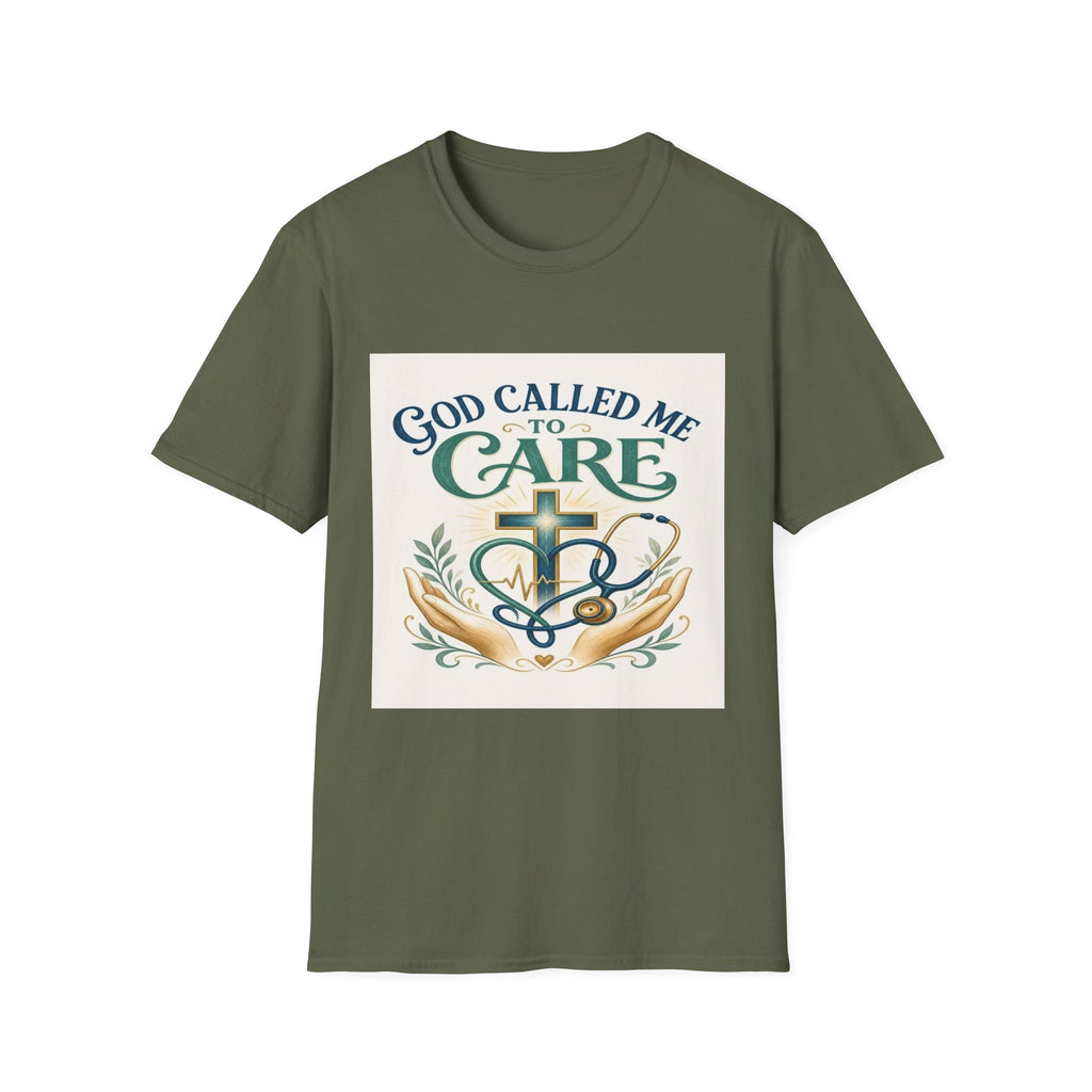T-Shirt Design Featuring Faith Inspired Care Elements- Graphic Tees