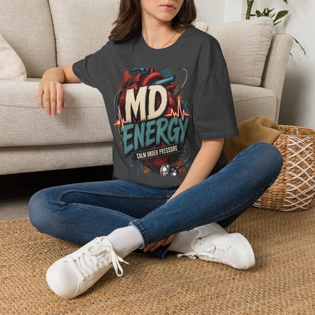 Bold MD Energy Graphic With Anatomical Heart Design