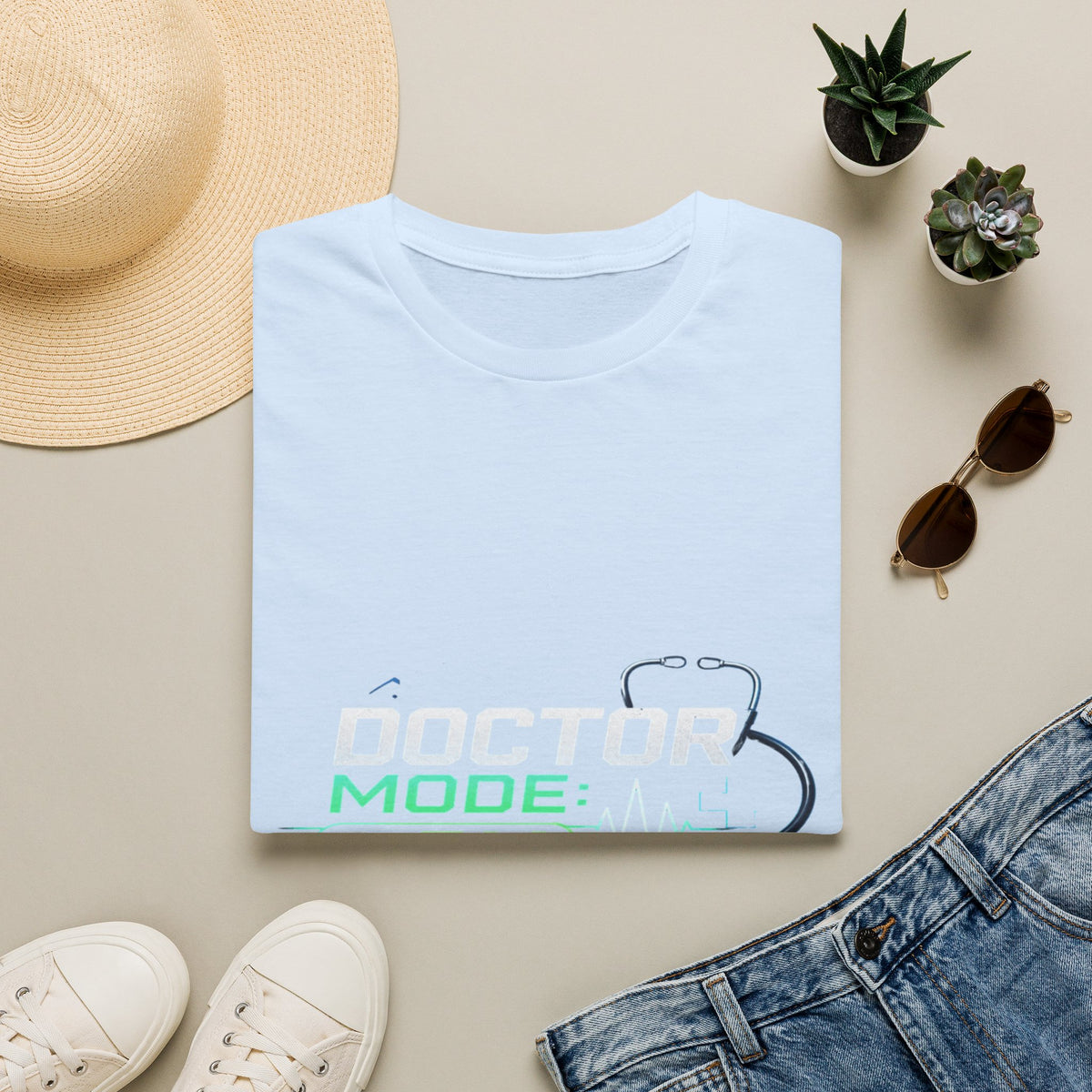 Modern Graphic T-Shirt Design Featuring Doctor Mode Text- Graphic Tees