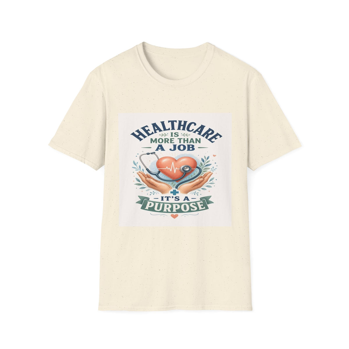 Inspirational T-shirt Design Featuring Compassionate Healthcare Imagery- Graphic Tees