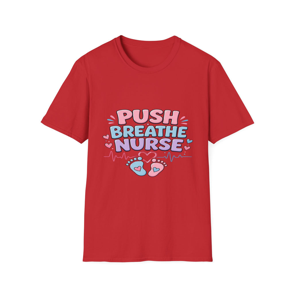 Playful Typography Design With Baby Footprints And Heart- Graphic Tees