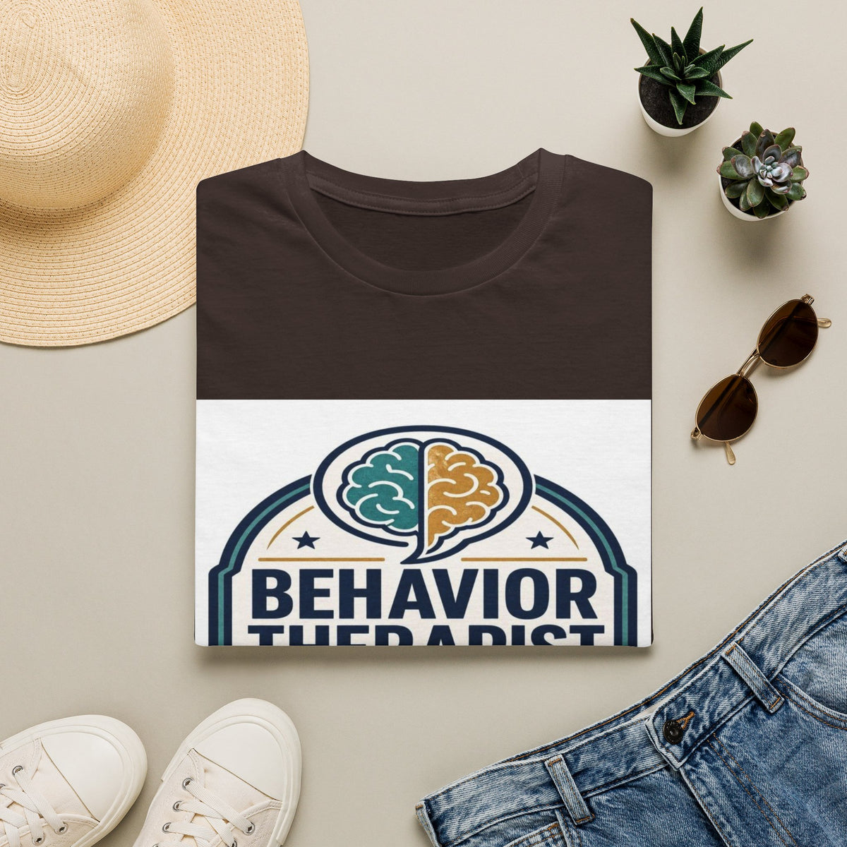 Bold Professional Badge Design For Behavior Therapist- Graphic Tees