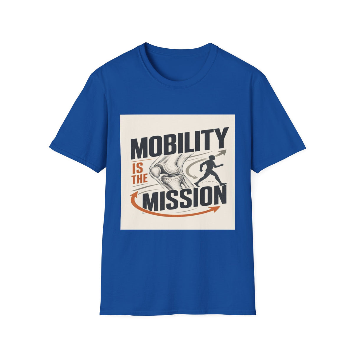 Bold Typography And Anatomical Illustration Representing Mobility Mission- Graphic Tees
