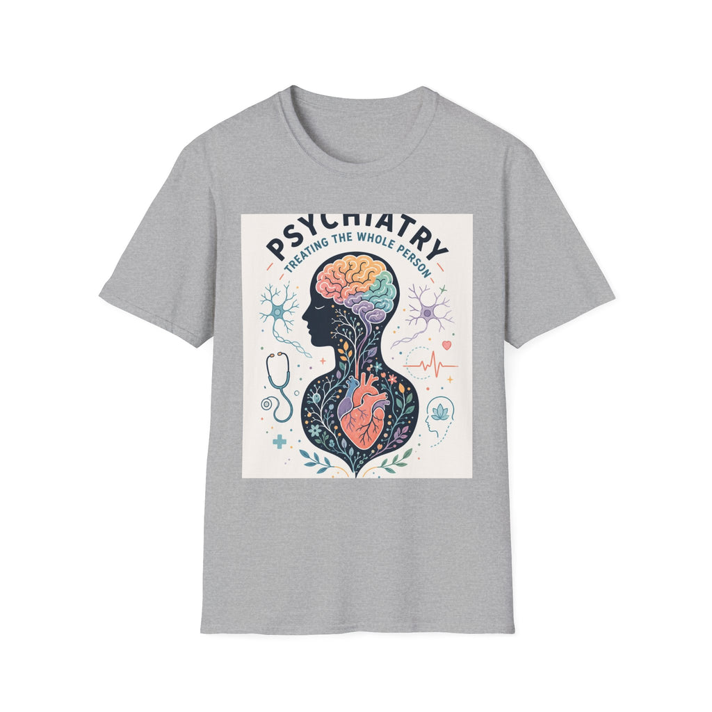 Colorful Brain And Heart In Human Silhouette With Text