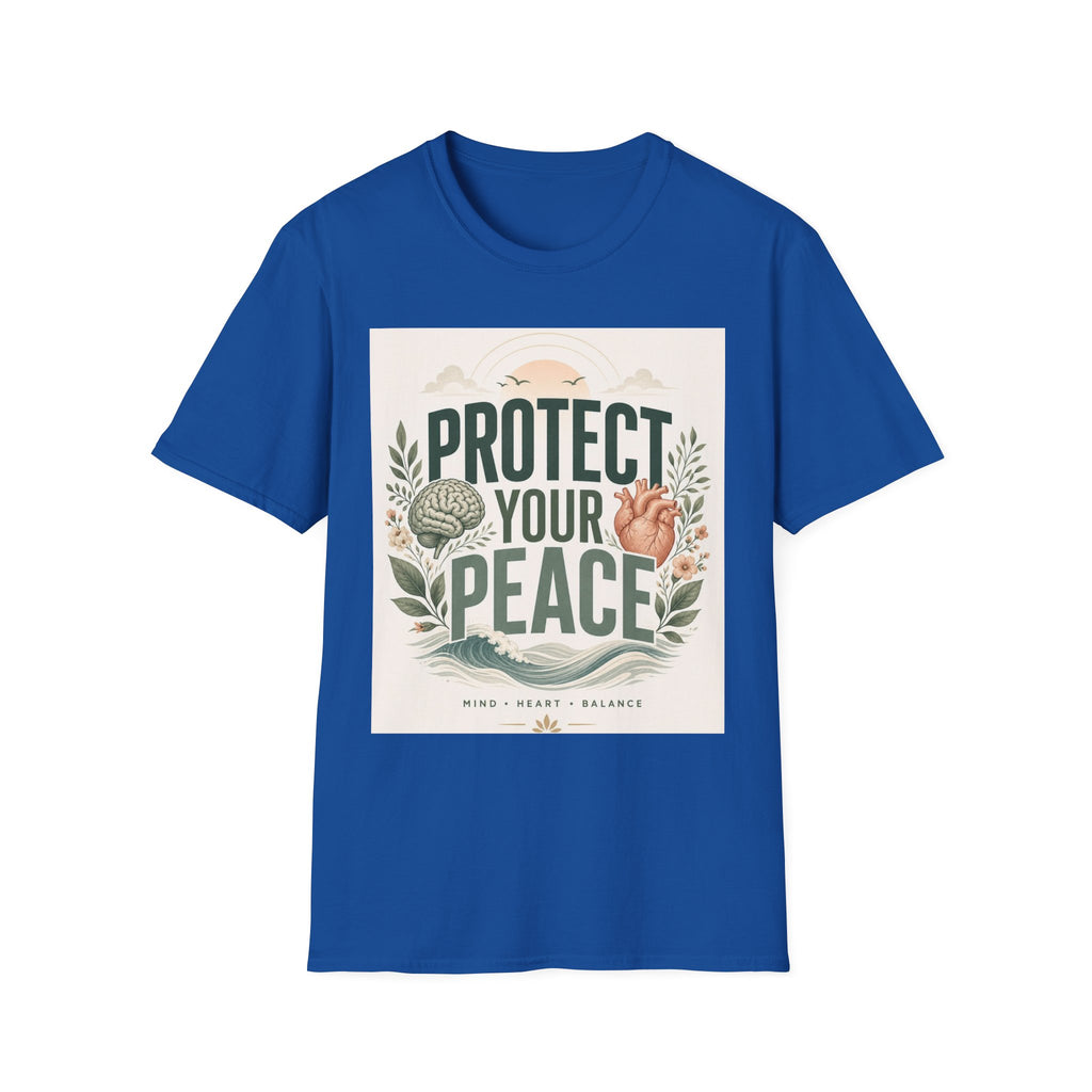 Large Typography Graphic Promoting Peace With Botanical Elements