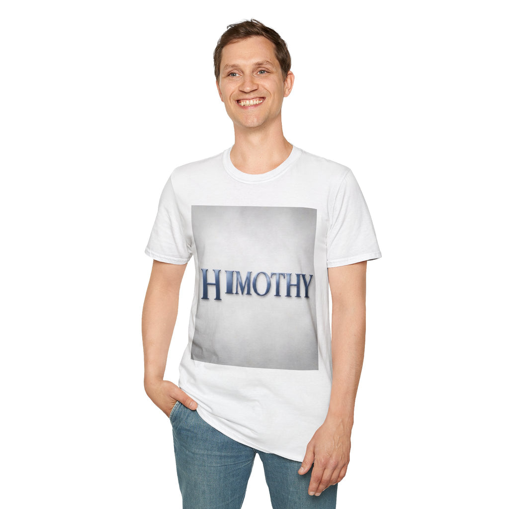 Timothy Name Graphic T-Shirt — 'HIMOTHY' Vintage Lettering Tee