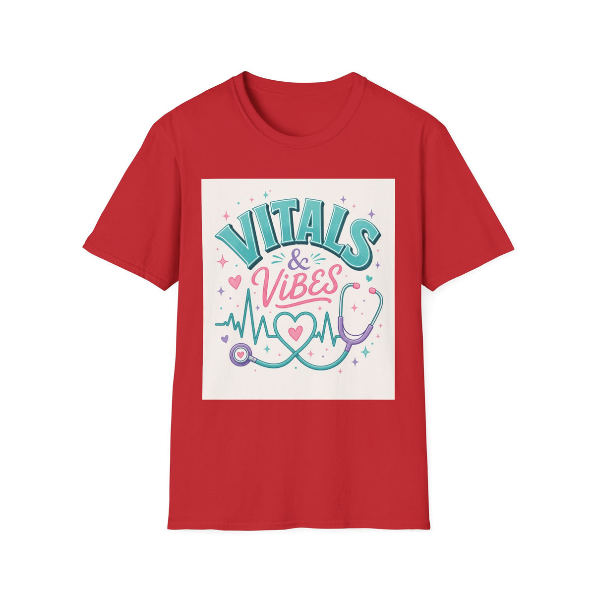 Trendy T Shirt Design Featuring Vitals And Vibes Phrase