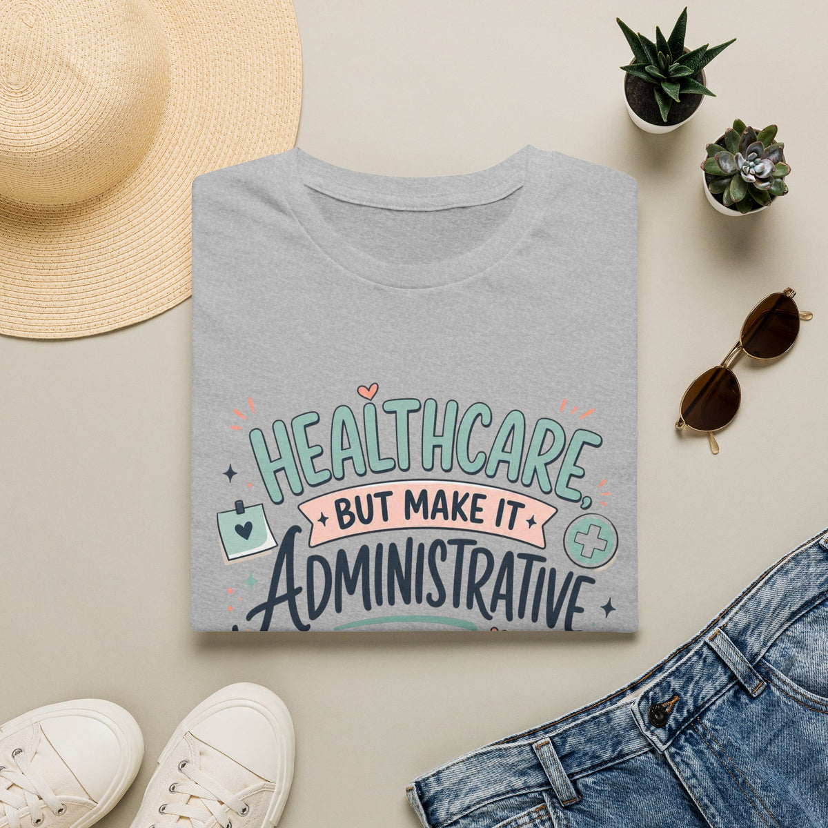 Playful T Shirt Design Showcasing Creative Healthcare Typography