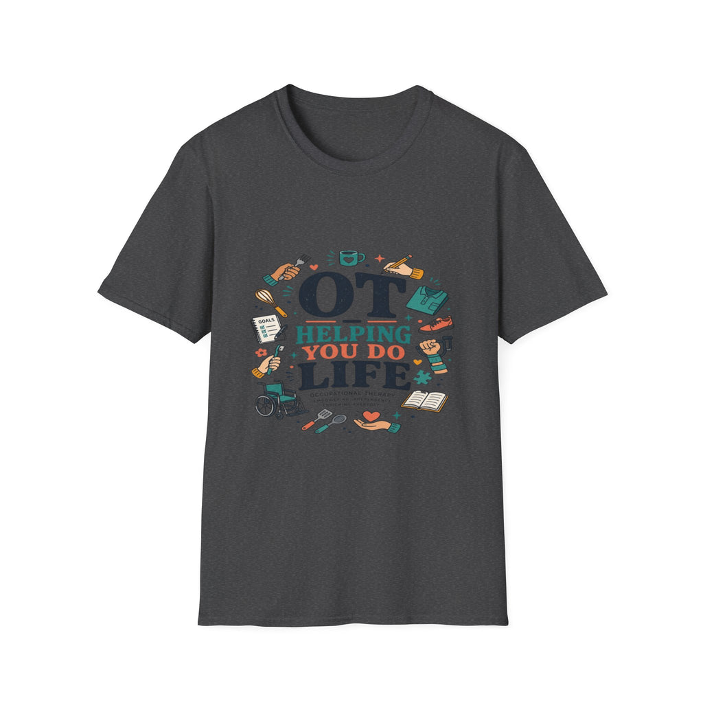 Playful Typography Framed By Colorful Illustrations And Hands- Graphic Tees