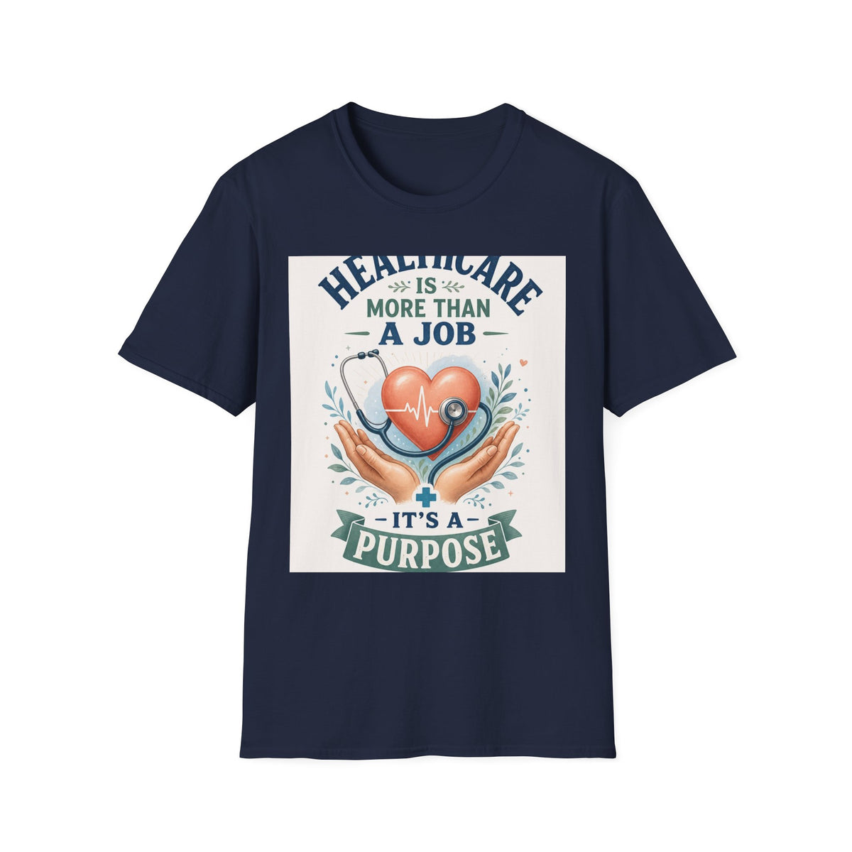 Inspirational T Shirt Design Featuring Compassionate Healthcare Imagery