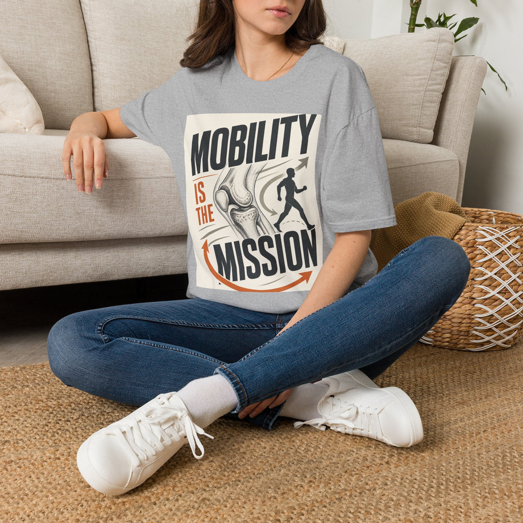 Bold Typography And Anatomical Illustration Representing Mobility Mission