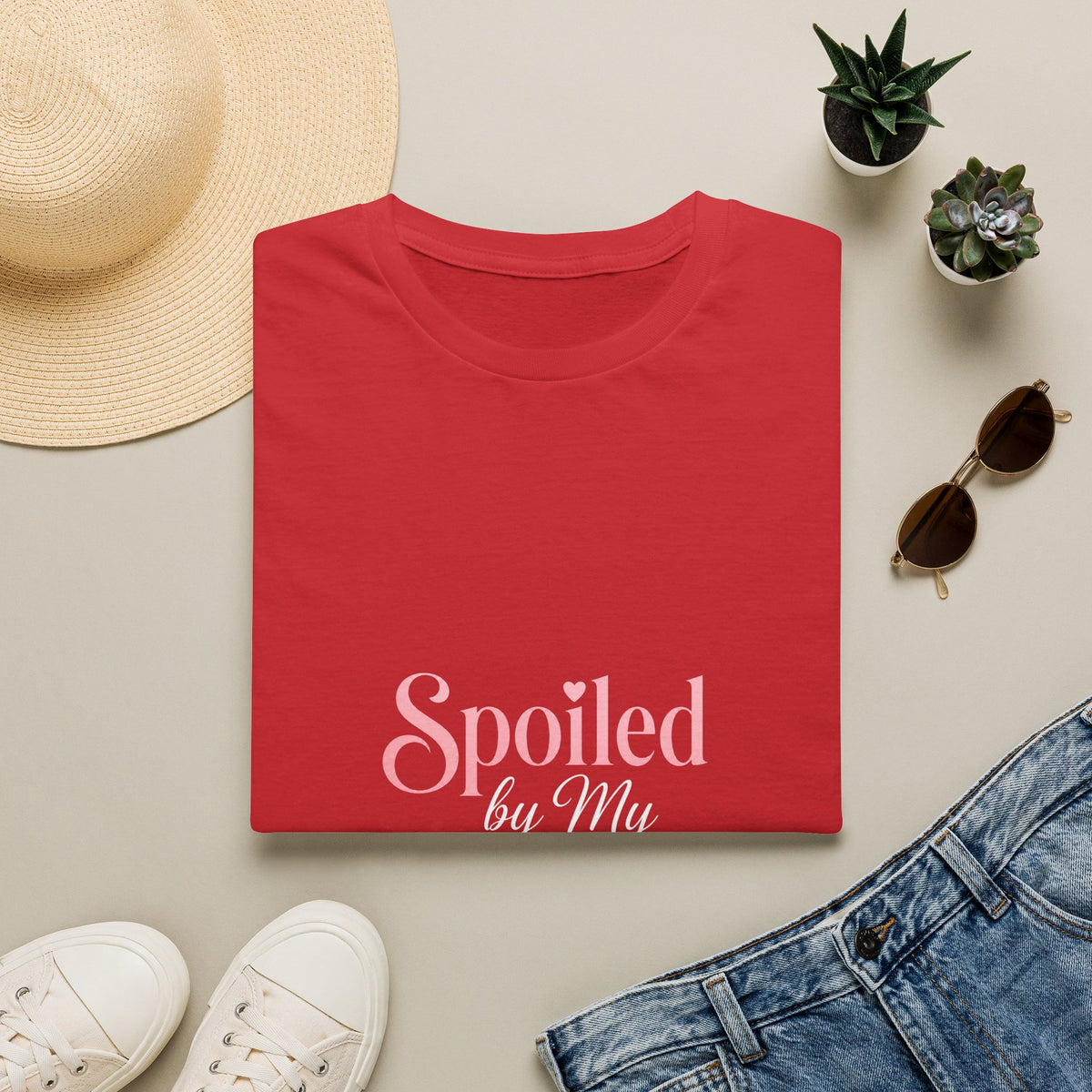 Spoiled Husband T-Shirt — Cute Pastel 'Spoiled' Graphic Tee for Wife or Partner Gifts