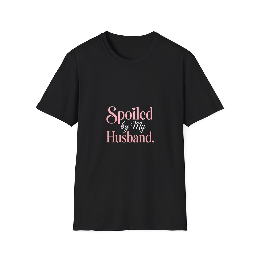 Spoiled Husband T-Shirt — Cute Pastel 'Spoiled' Graphic Tee for Wife or Partner Gifts