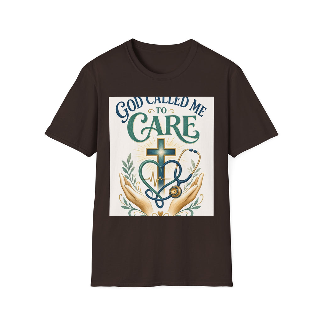T Shirt Design Featuring Faith Inspired Care Elements