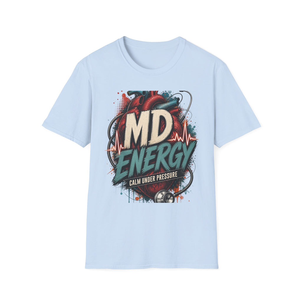 Bold MD Energy Graphic With Anatomical Heart Design