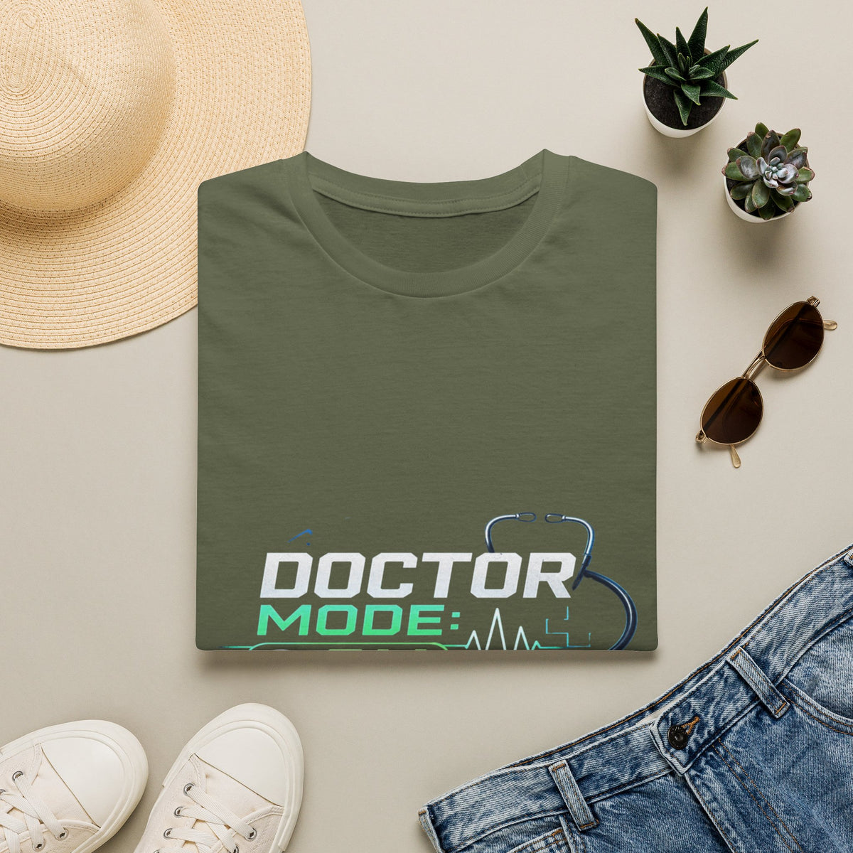 Modern Graphic T-Shirt Design Featuring Doctor Mode Text- Graphic Tees