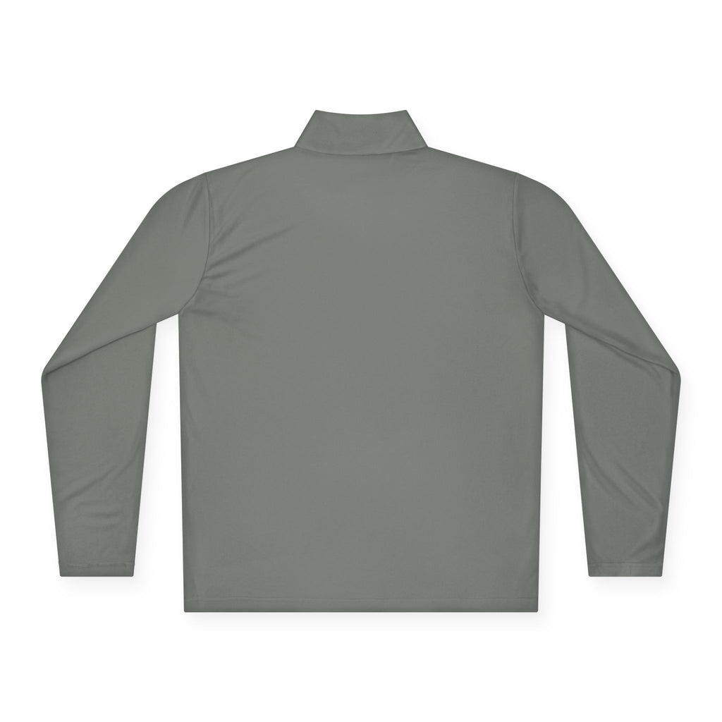 Quarter-Zip Pullover — Minimal Monogram 'T' Embroidered Pullover
