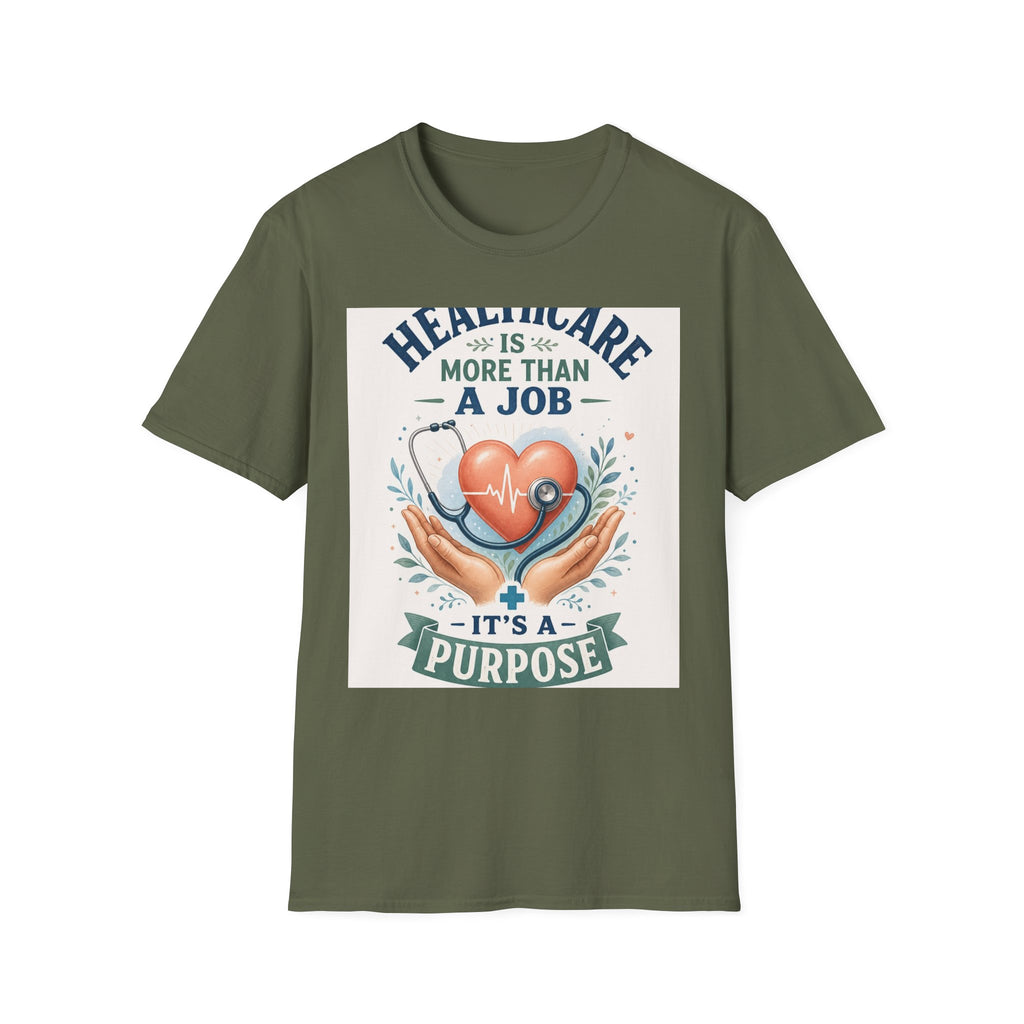 Inspirational T Shirt Design Featuring Compassionate Healthcare Imagery