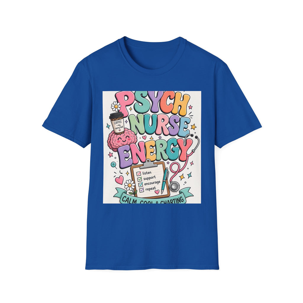 Playful Typography Design Celebrating Psych Nurse Energy