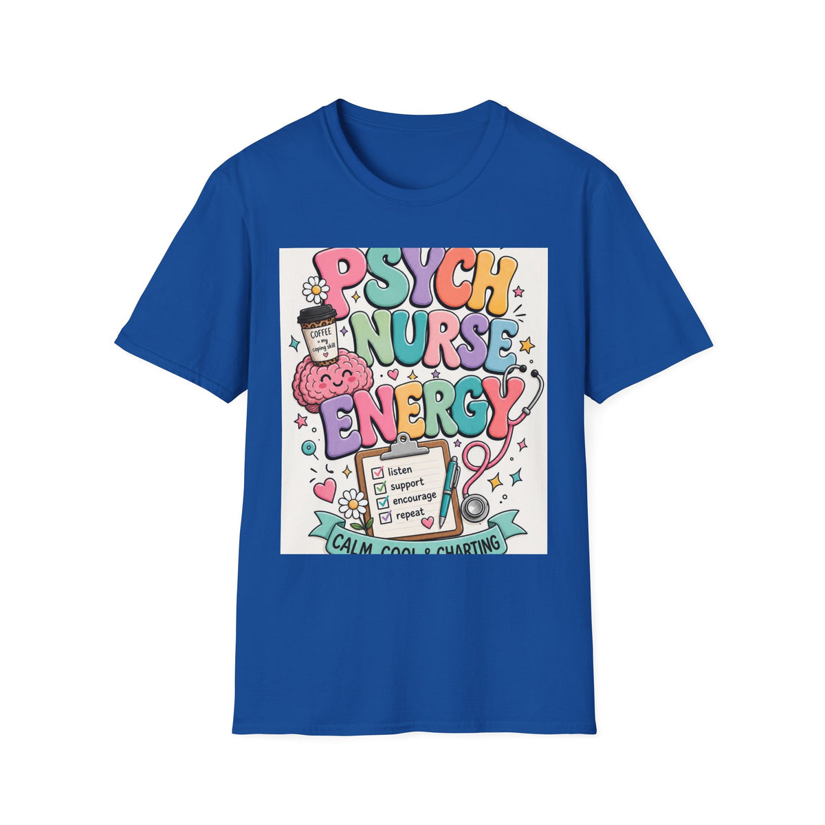 Playful Typography Design Celebrating Psych Nurse Energy
