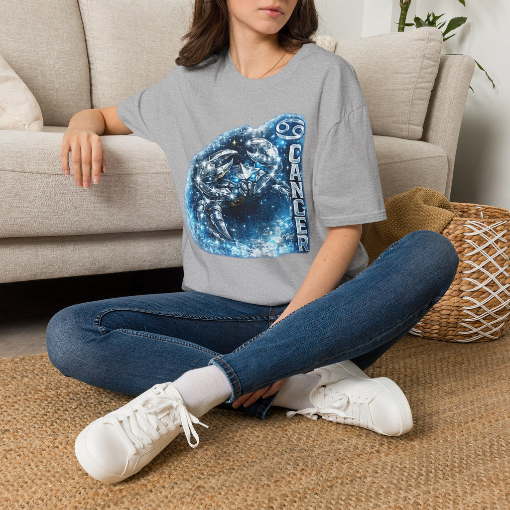 Cancer Zodiac T-Shirt — Starry Crab Astrology Tee (Cancer)