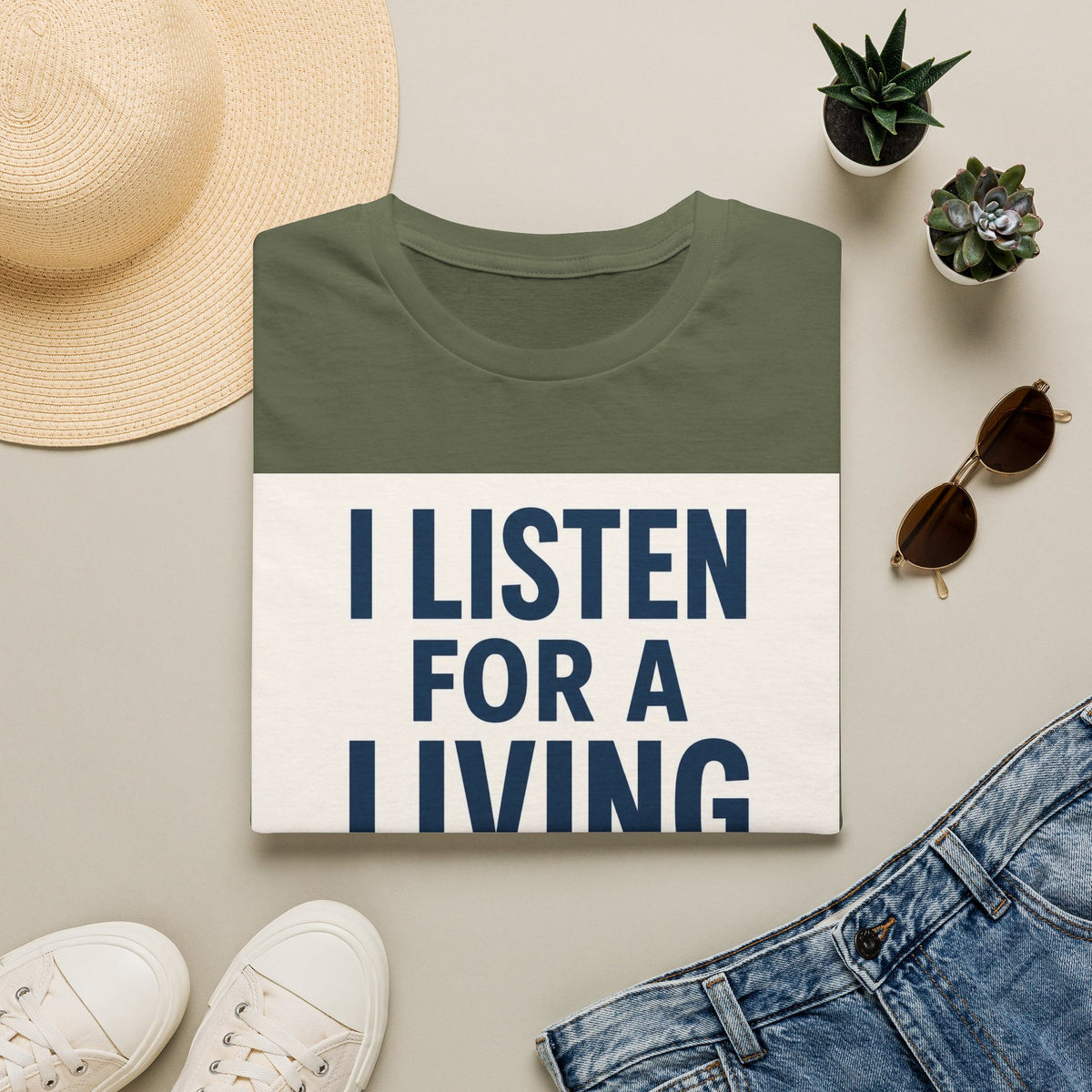 Bold Text And Minimalist Ear Illustration In Modern Design