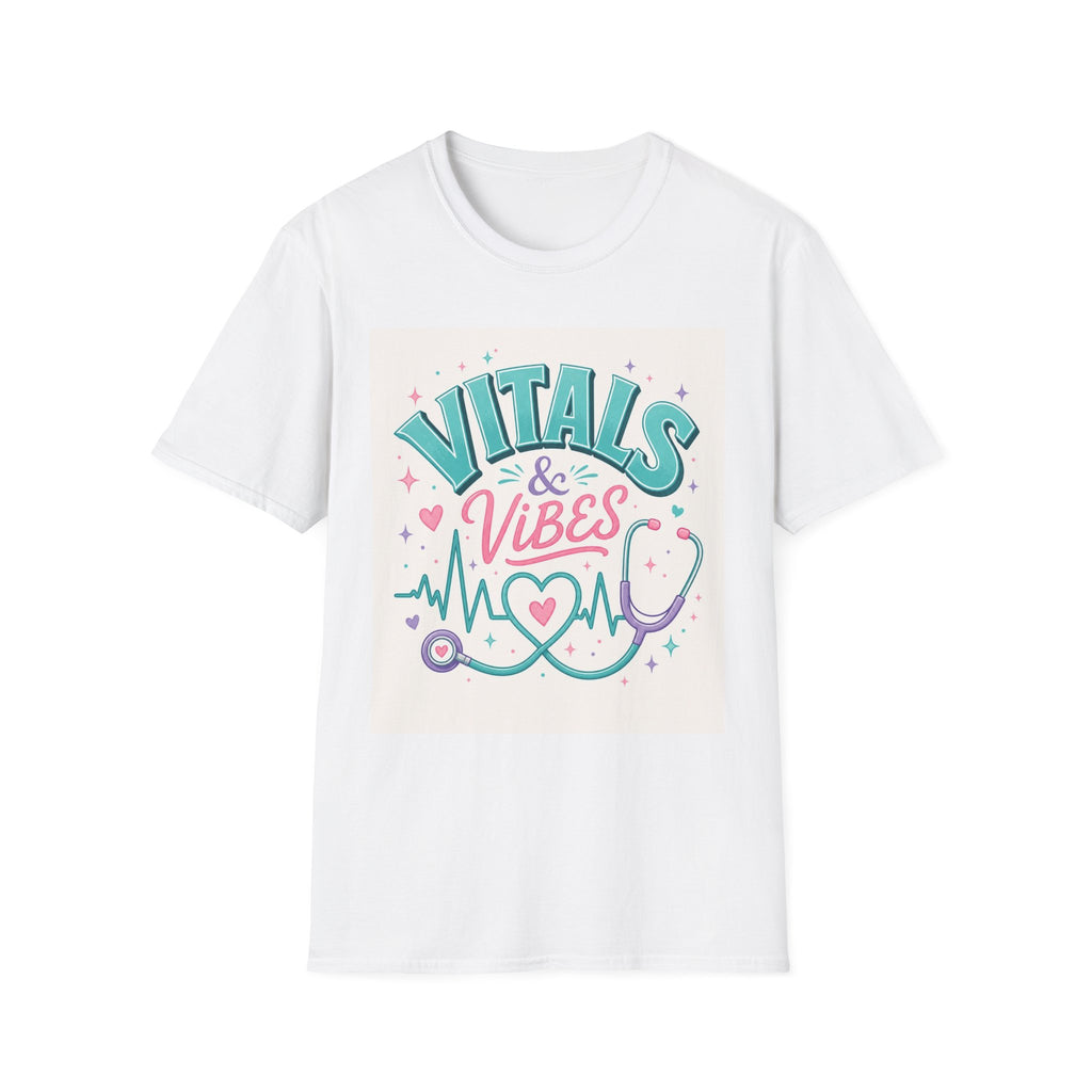 Trendy T Shirt Design Featuring Vitals And Vibes Phrase