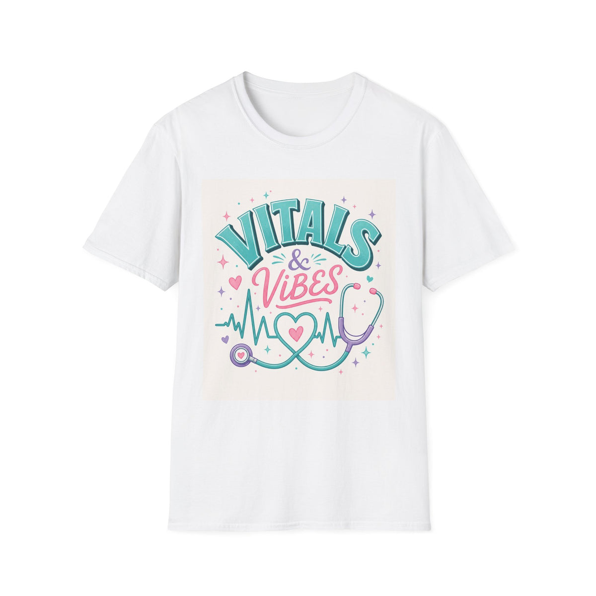 Trendy T Shirt Design Featuring Vitals And Vibes Phrase