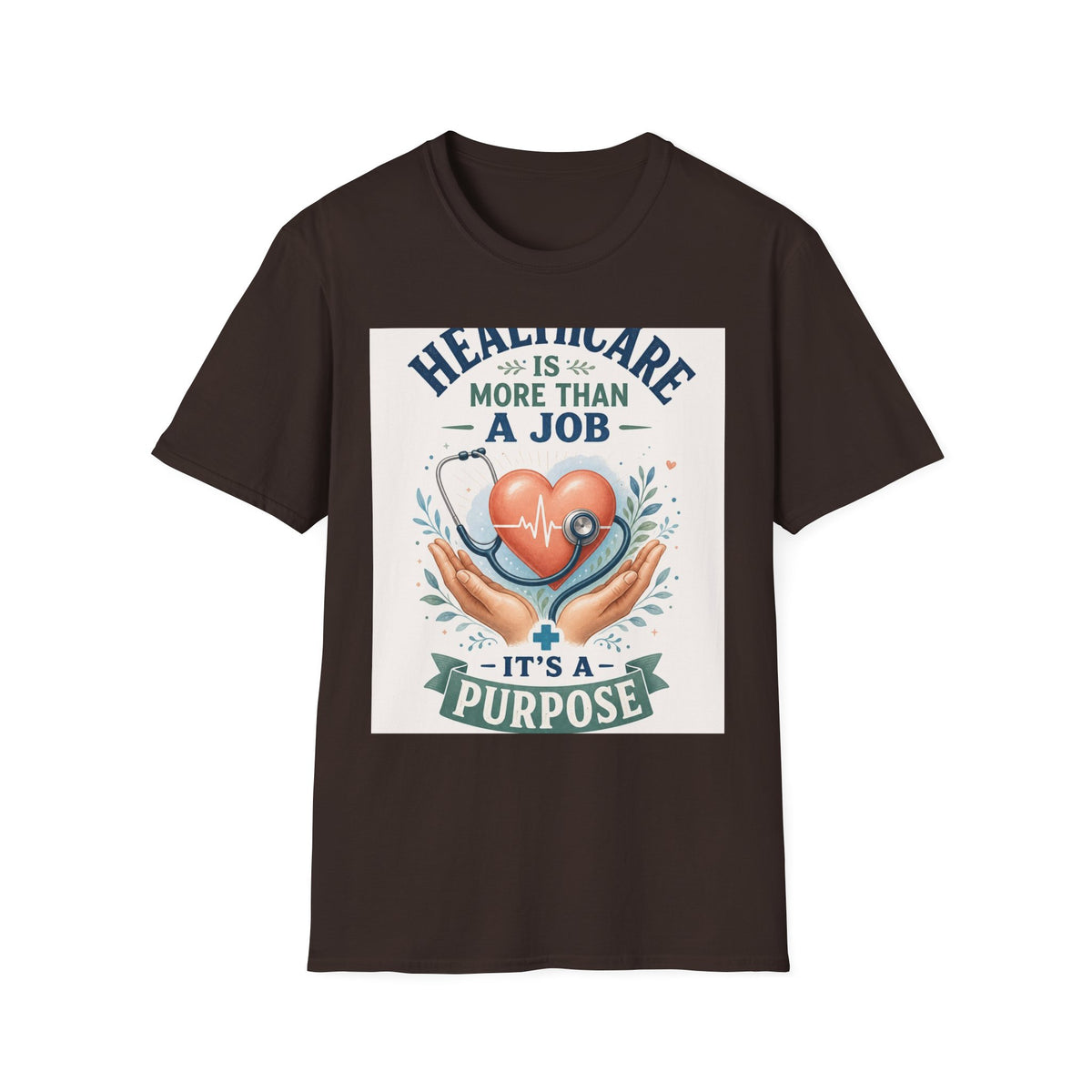 Inspirational T Shirt Design Featuring Compassionate Healthcare Imagery