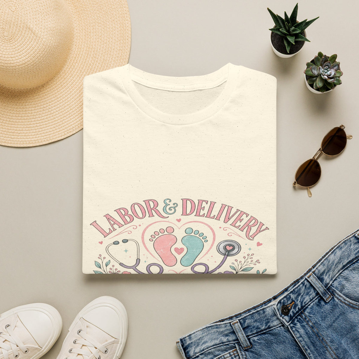 Labor And Delivery T-Shirt Design Celebrating New Life- Graphic Tees