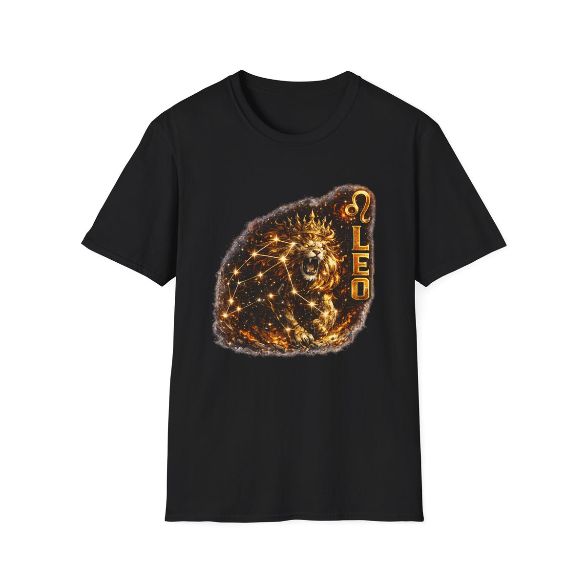 Leo Constellation Lion T-Shirt — Zodiac Astrology Graphic Tee