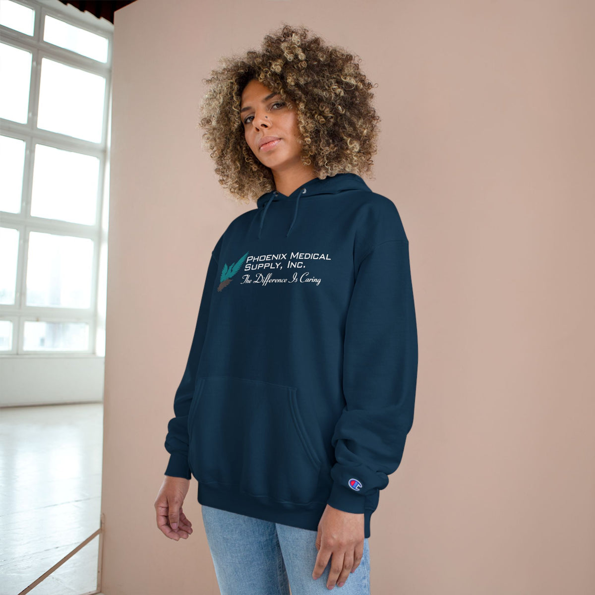 Champion Hoodie — Phoenix Medical Supply Logo Hoodie