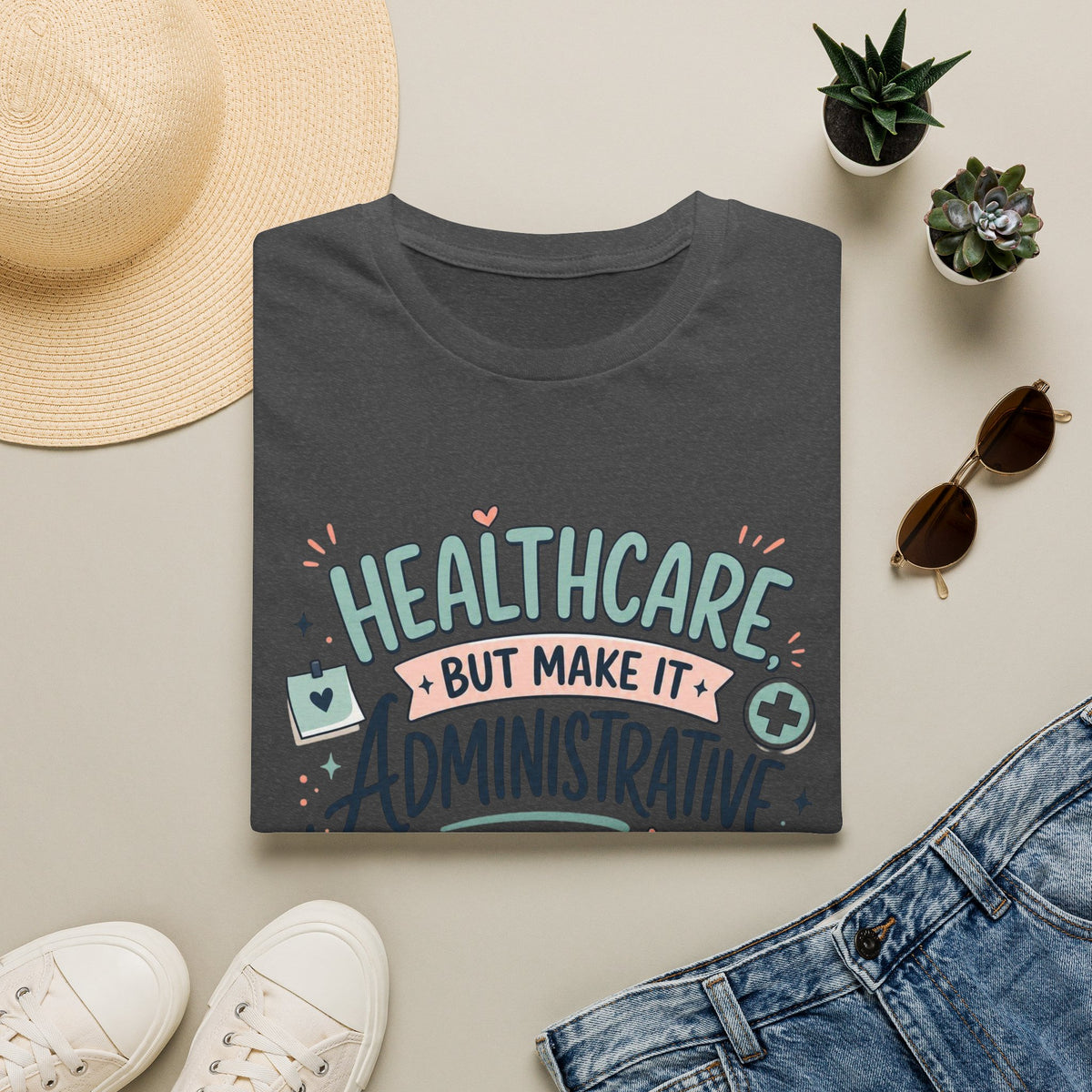 Playful T Shirt Design Showcasing Creative Healthcare Typography