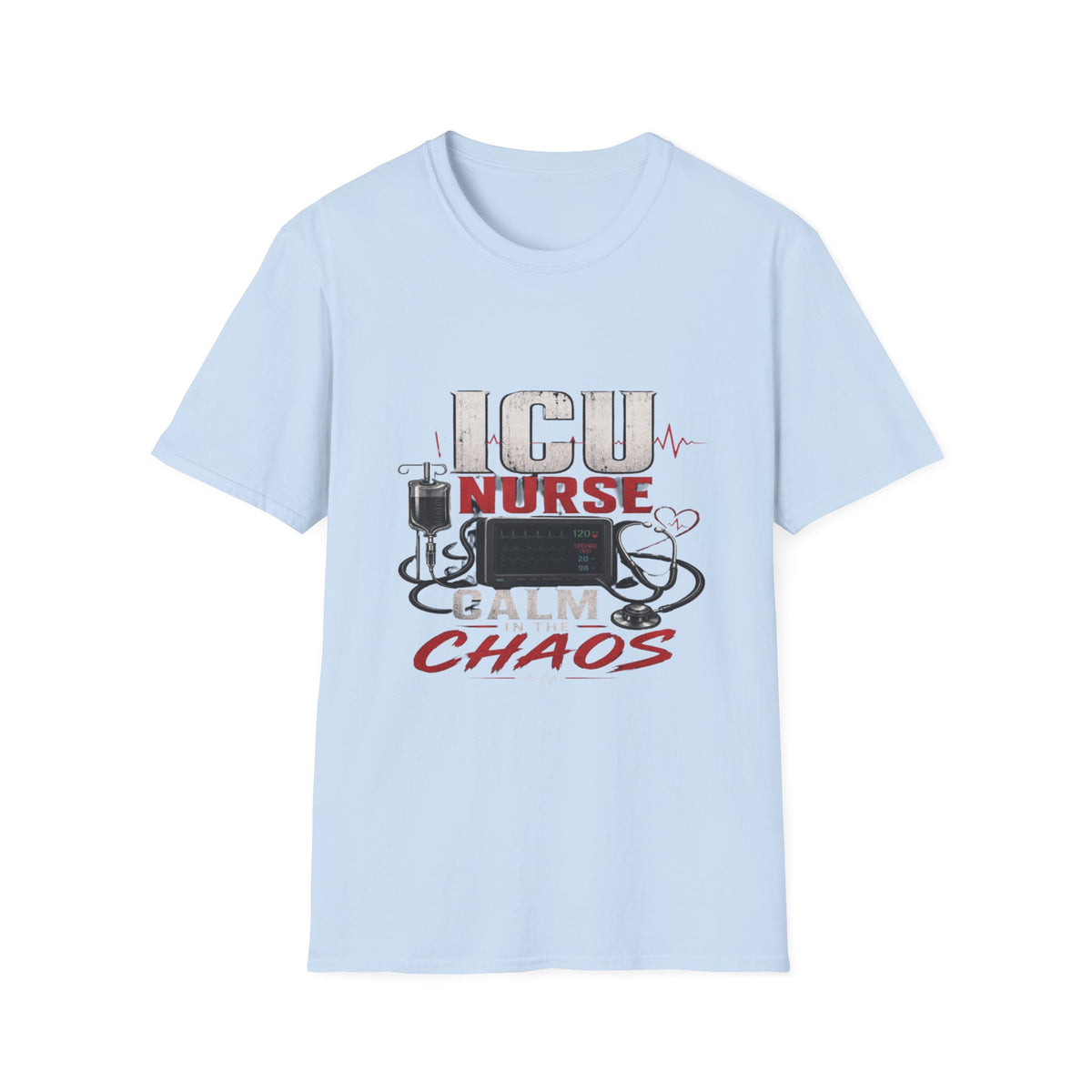 Powerful ICU Nurse T-Shirt Design With Bold Typography- Graphic Tees