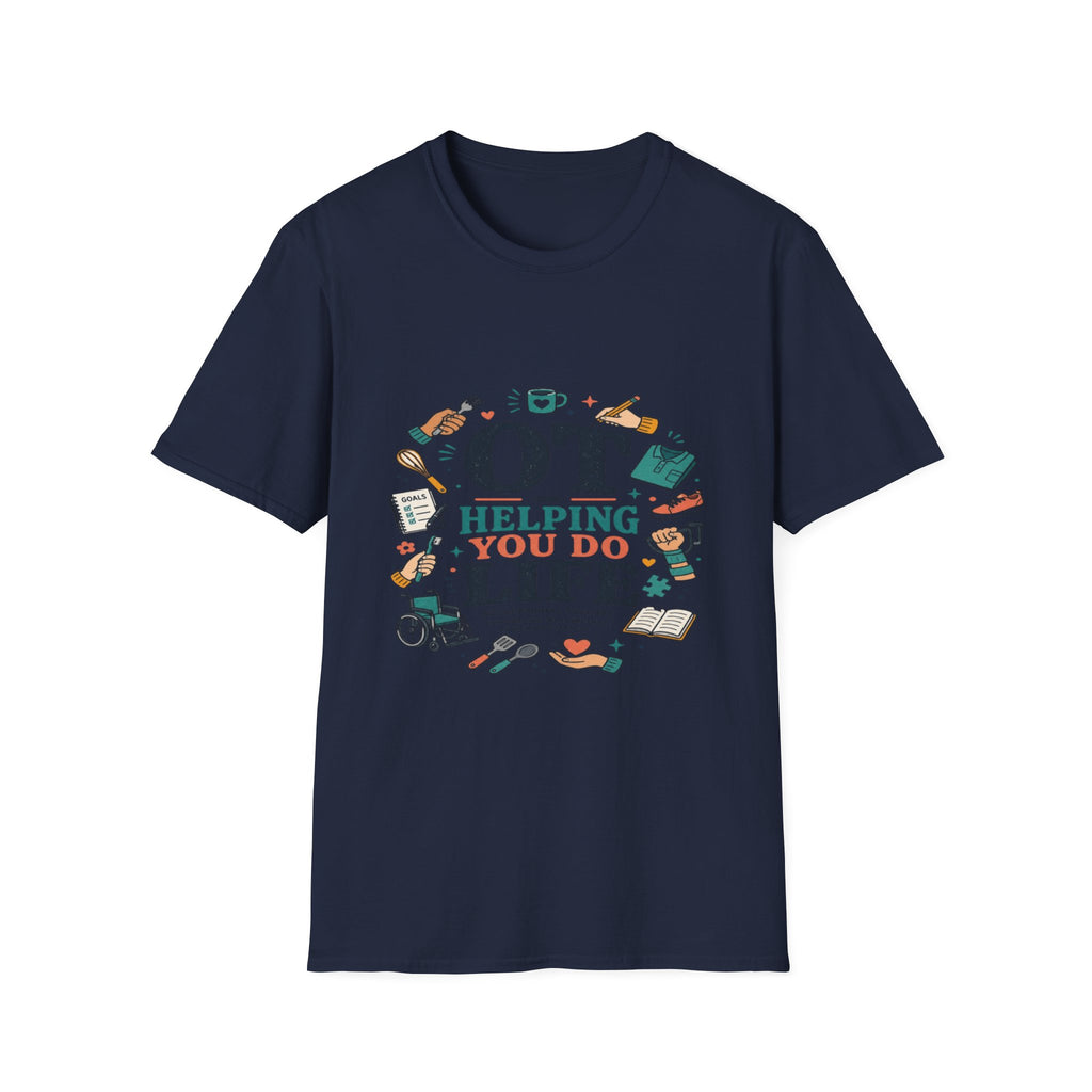 Playful Typography Framed By Colorful Illustrations And Hands- Graphic Tees