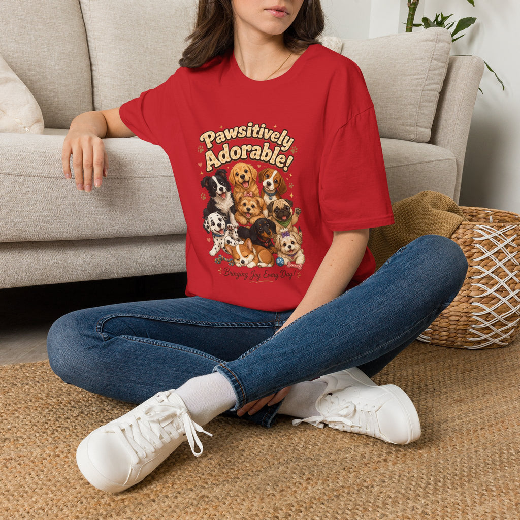 Pawsitively Adorable! Dog Lover T-Shirt — Cute Puppies Graphic Tee